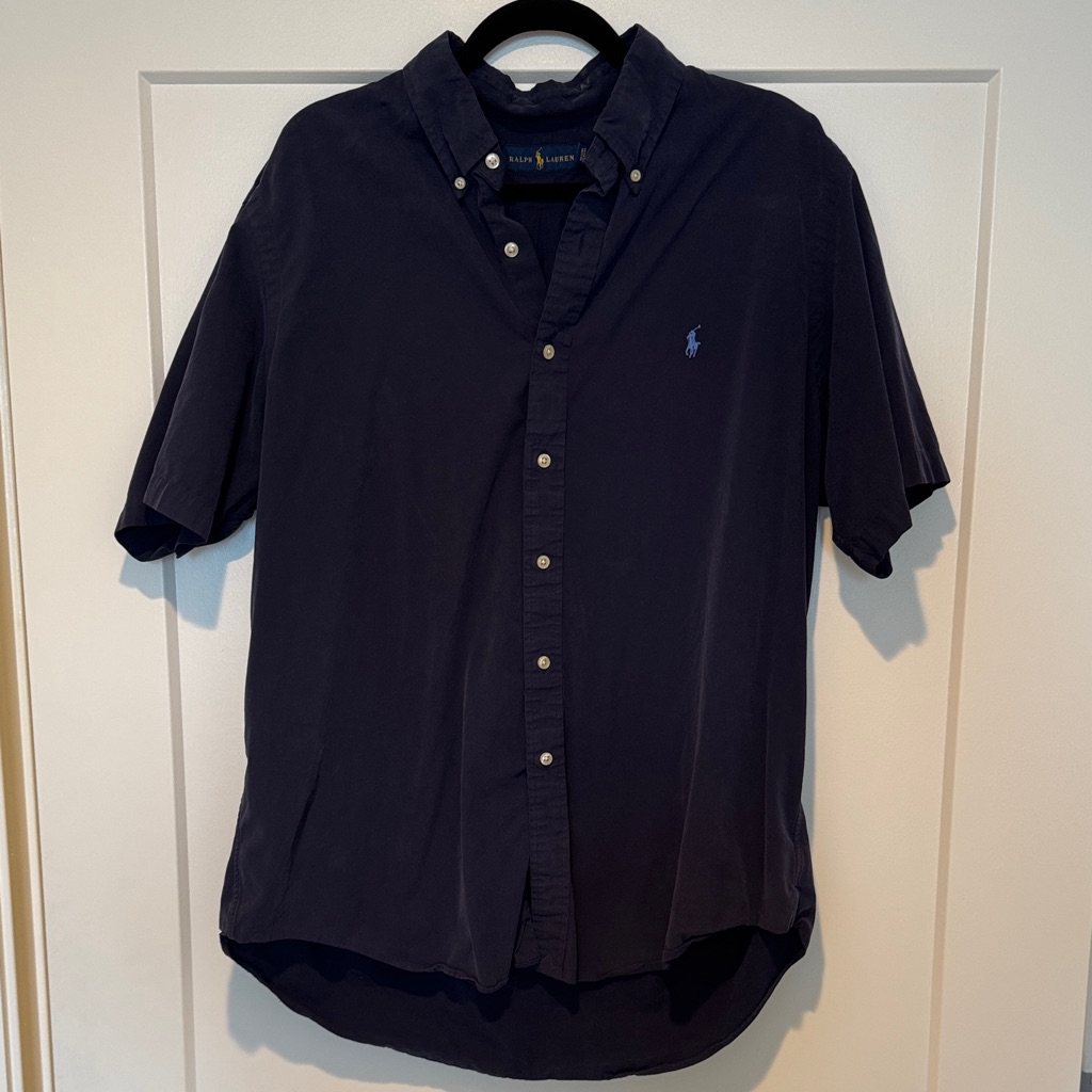 Ralph Lauren Men's Navy Blue Oxford Shirt